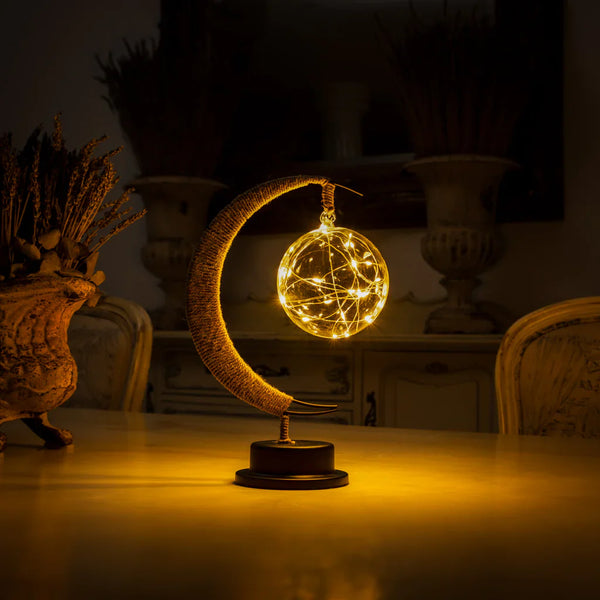 Glas Mondlicht Lampe