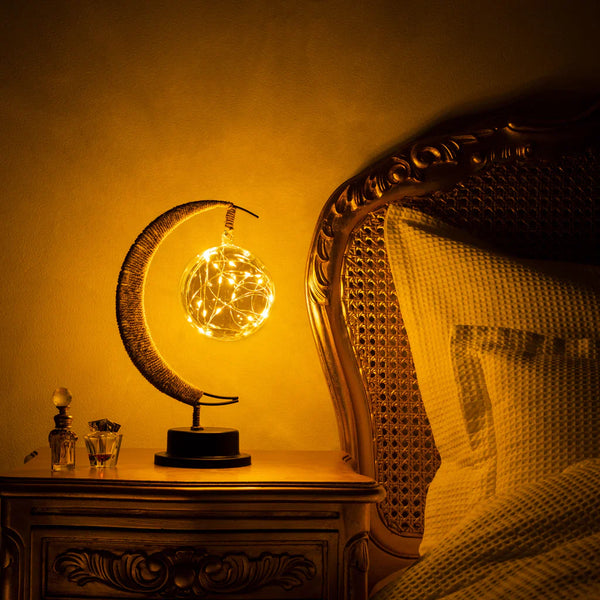 Glas Mondlicht Lampe