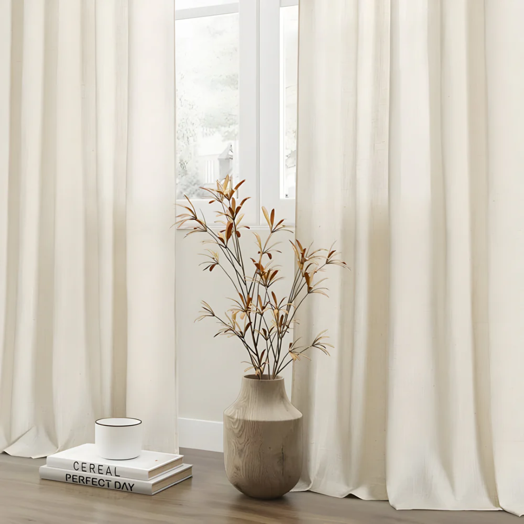 Lunara | Pinch Pleat Linen Curtains for Living Room 4