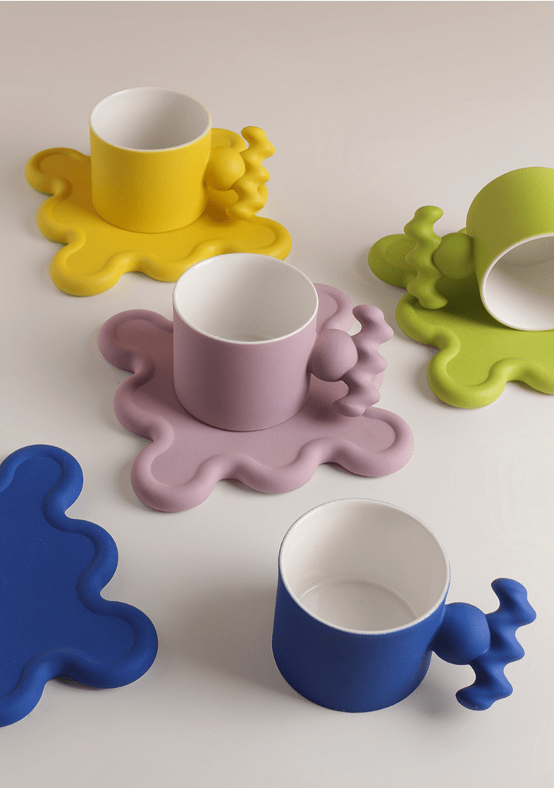Juego de tazas de porcelana premium