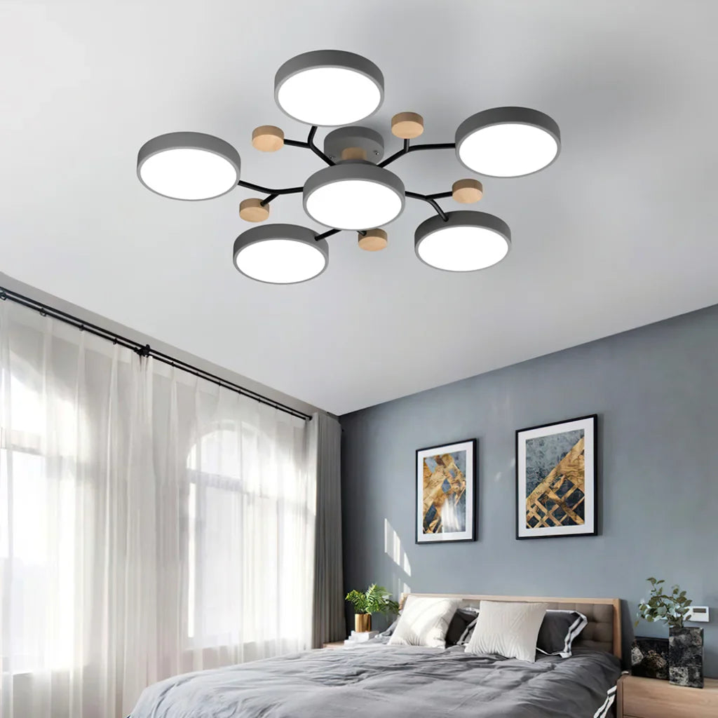 Mellow Glow | Flush Mount Molecular LED Ceiling Light