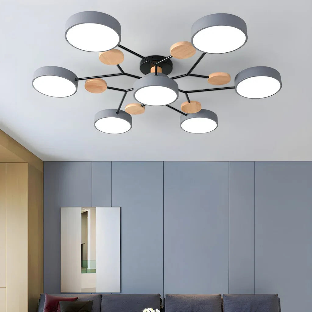 Mellow Glow | Plafoniera a LED Molecolare Flush Mount