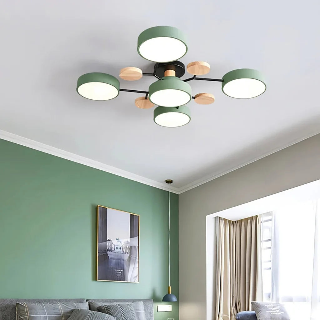 Mellow Glow | Flush Mount Molecular LED Ceiling Light