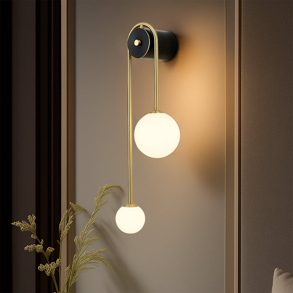 Lámpara de pared minimalista en forma de arco