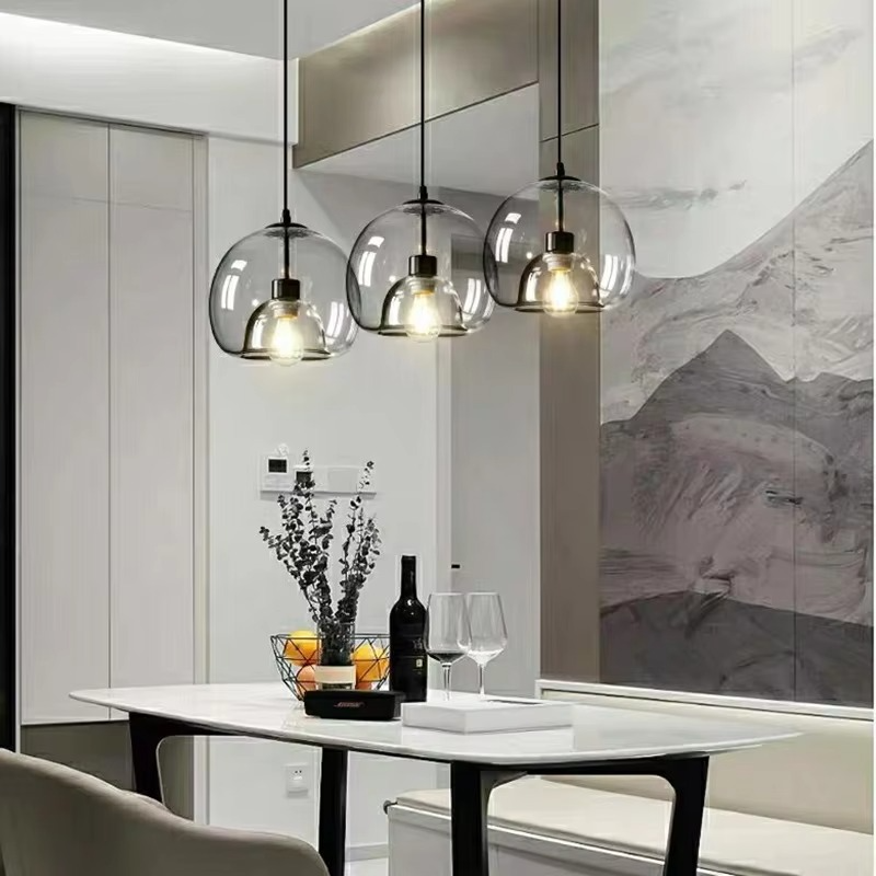 Modern Adjustable Glass Ceiling Light
