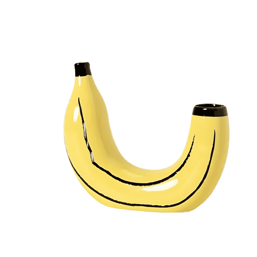 Jarrón decorativo moderno en forma de plátano