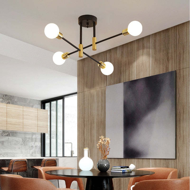 Modern Glass Orb Chandelier Light