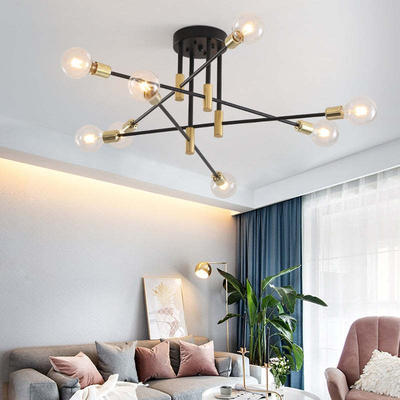 Modern Glass Orb Chandelier Light