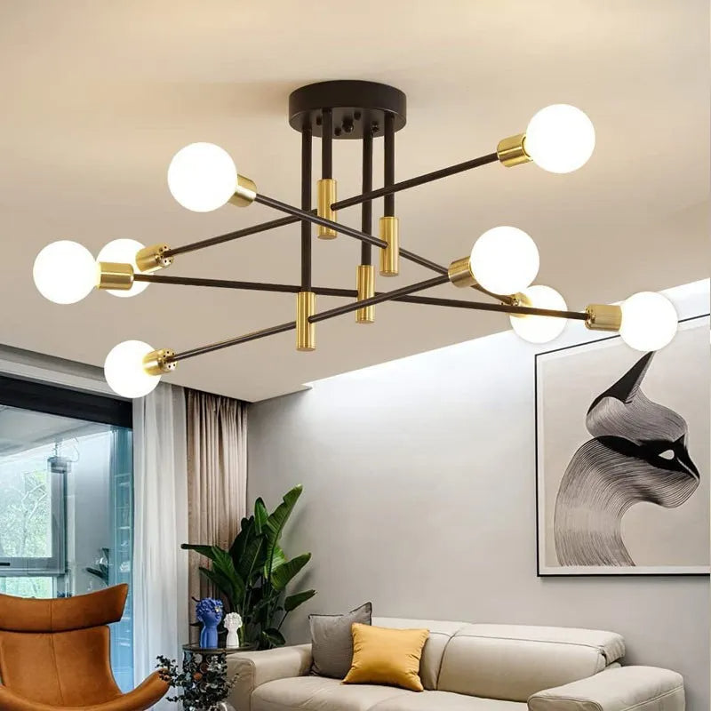 Modern Glass Orb Chandelier Light