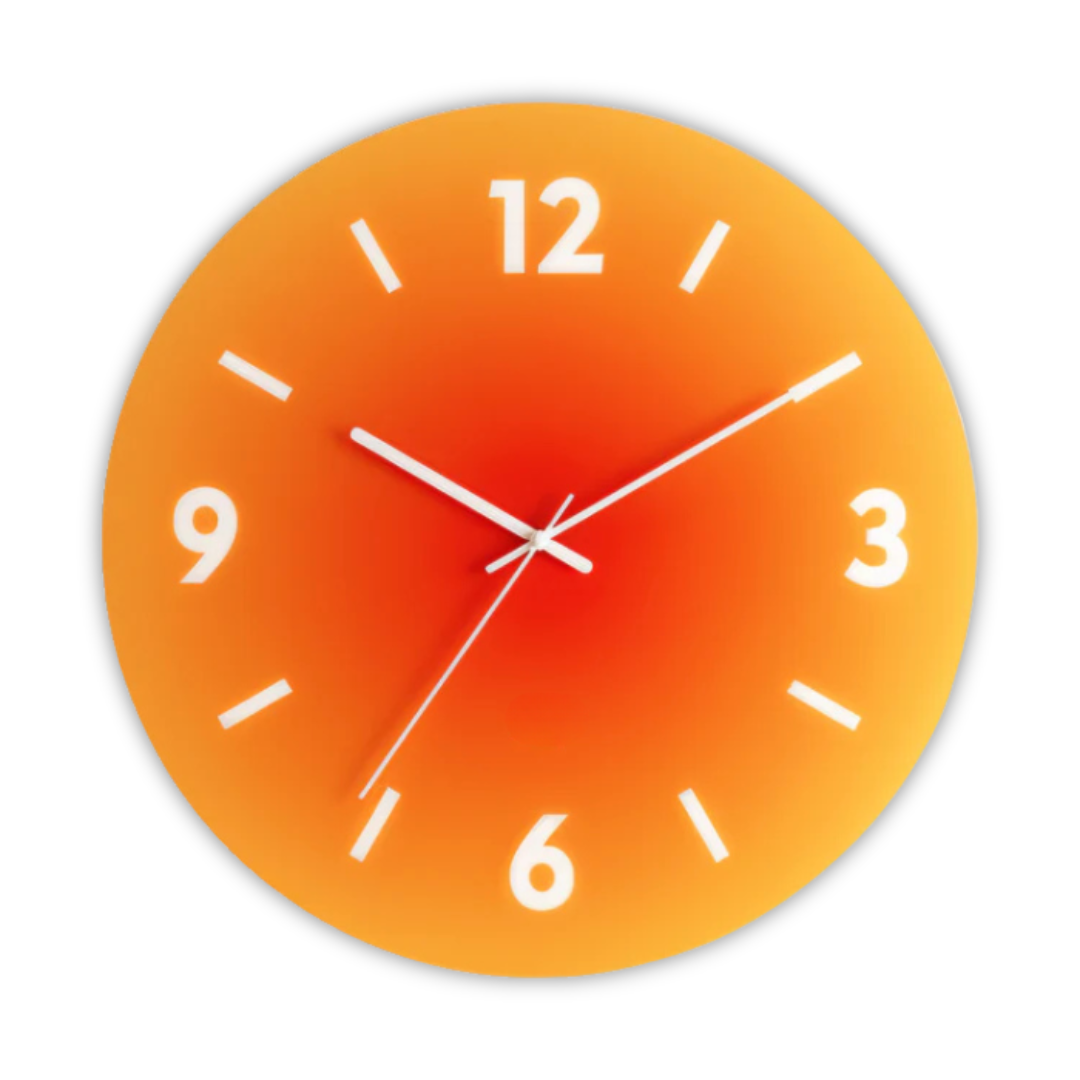 Silent Quartz Mechanism for Stylish Modern Glass Wall Clock