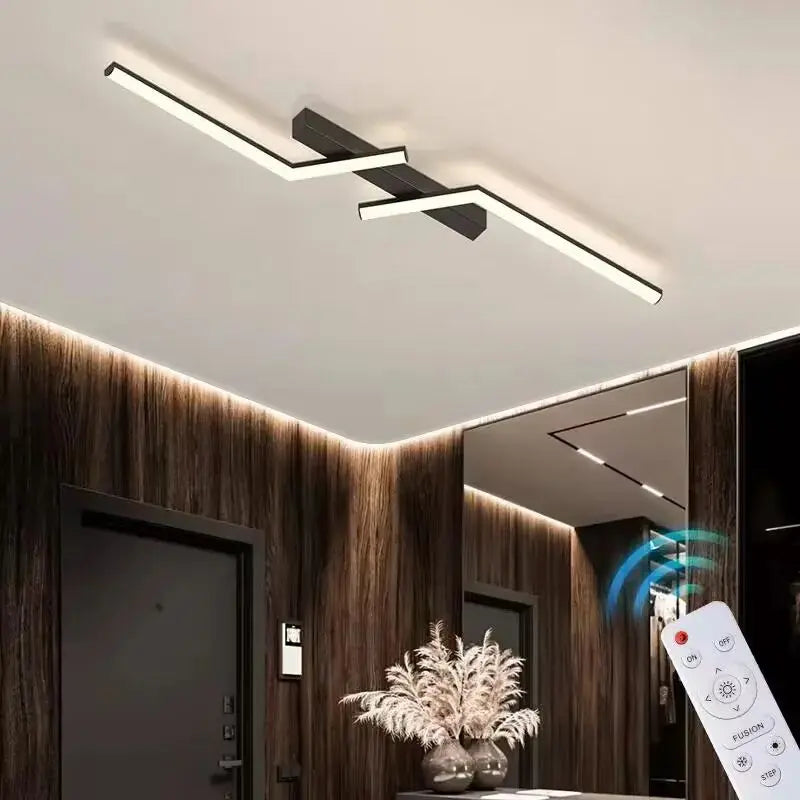 Modern LED Ceiling Light Fixture with Adjustable Brightness – Energy Efficient Minimalist Design for Home or Office 0