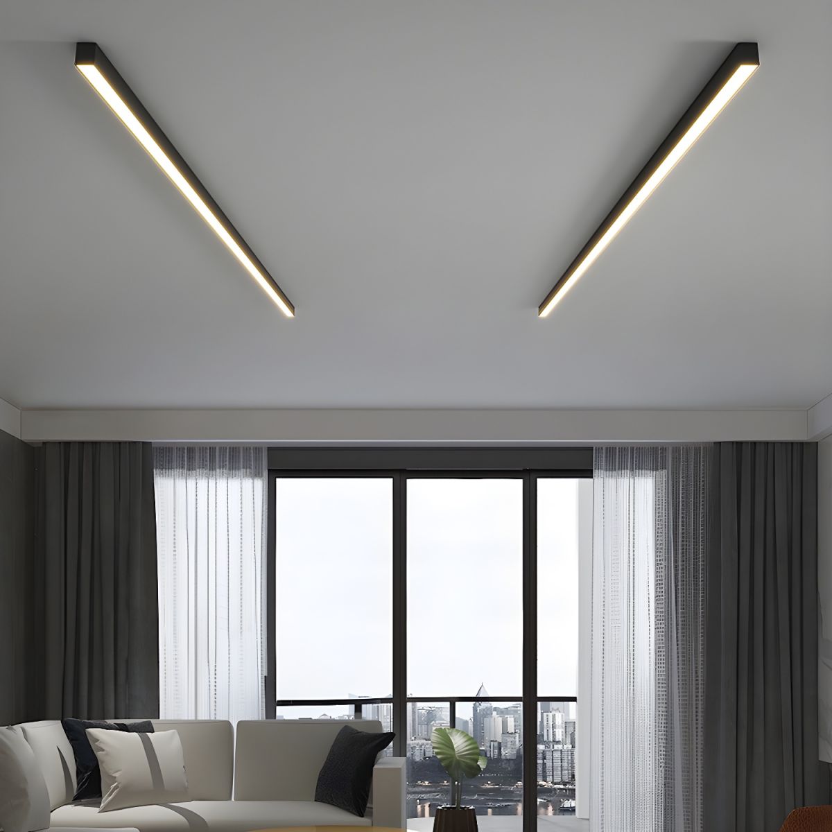 Modern Minimalist Linear LED Ceiling Light
