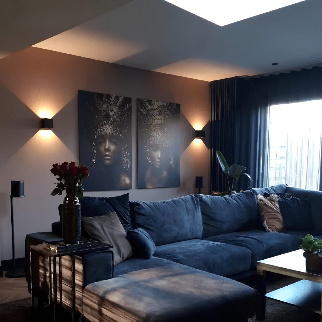 Movo Glow | Lámpara de Pared Inalámbrica Moderna con Sensor de Movimiento