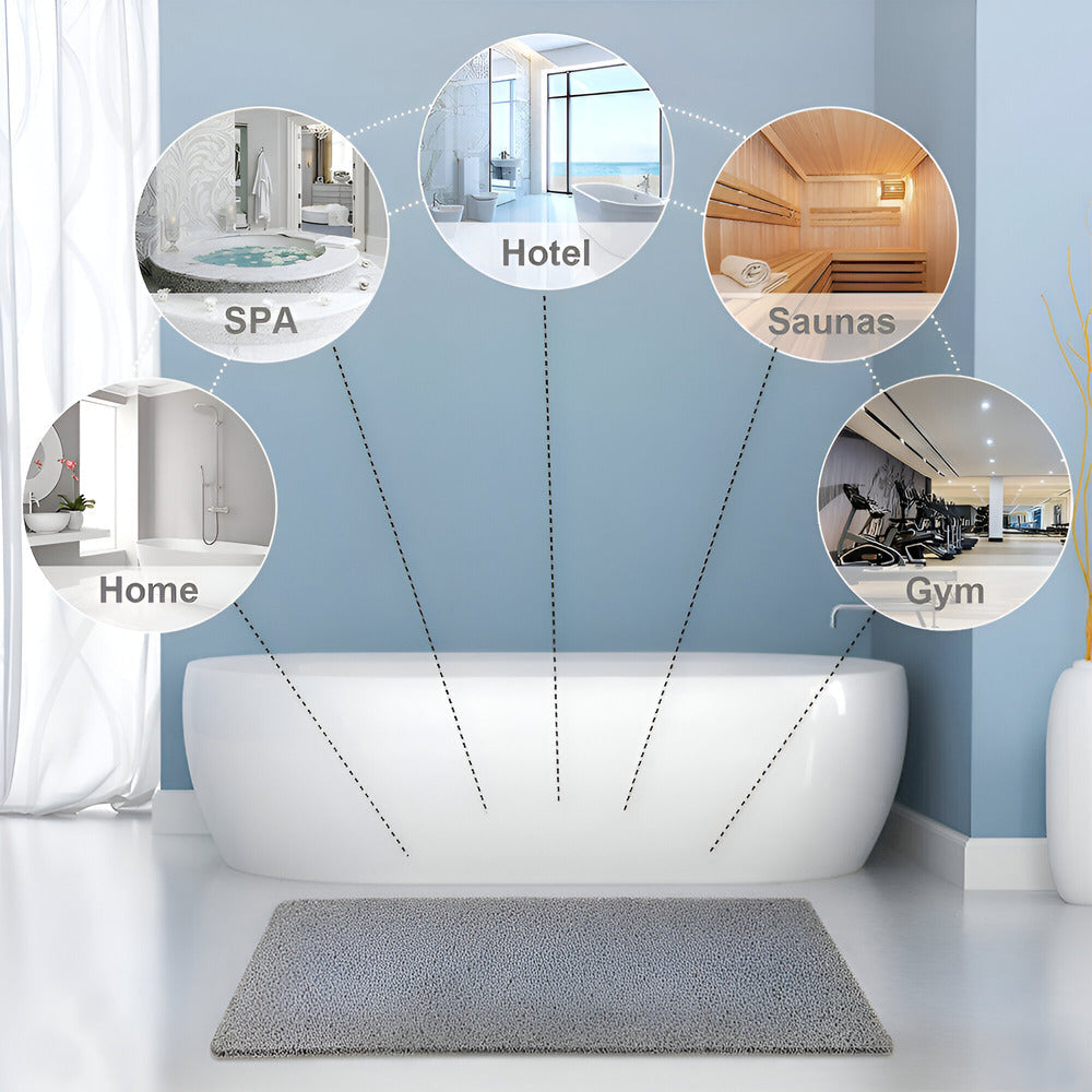 Non-Slip Shower Mat for Kids with Soft Foot Support