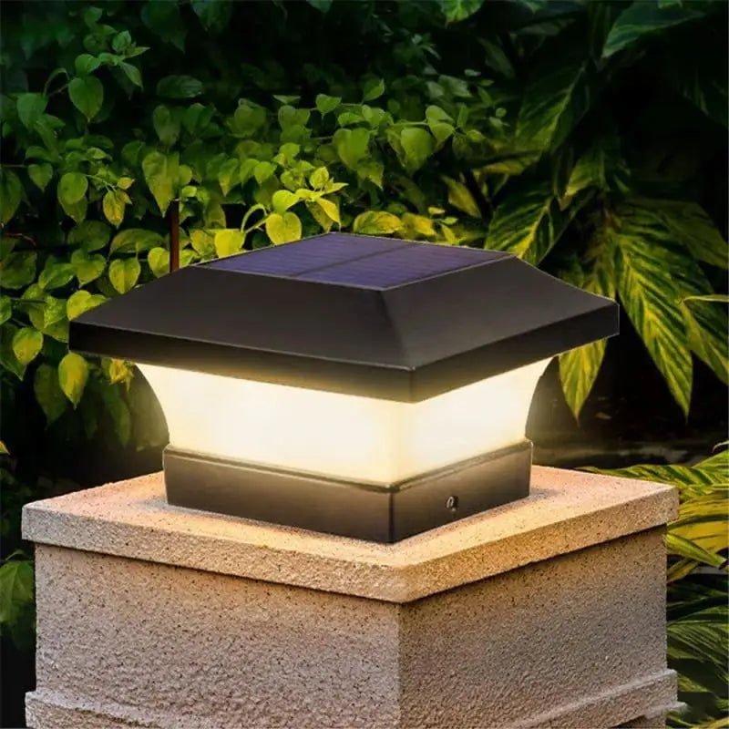 Nuvé | Solar Garden Lights – Black Column Design, Eco-Friendly LED 0