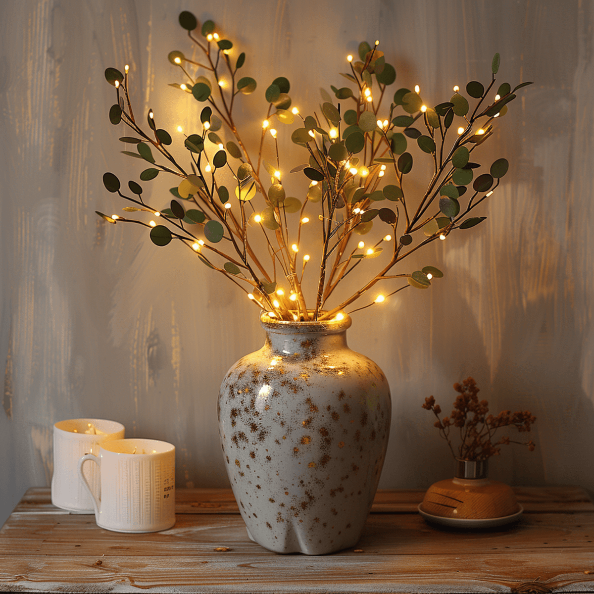 OliveGlow | Fairy String Lights Olive Branch Decor 1