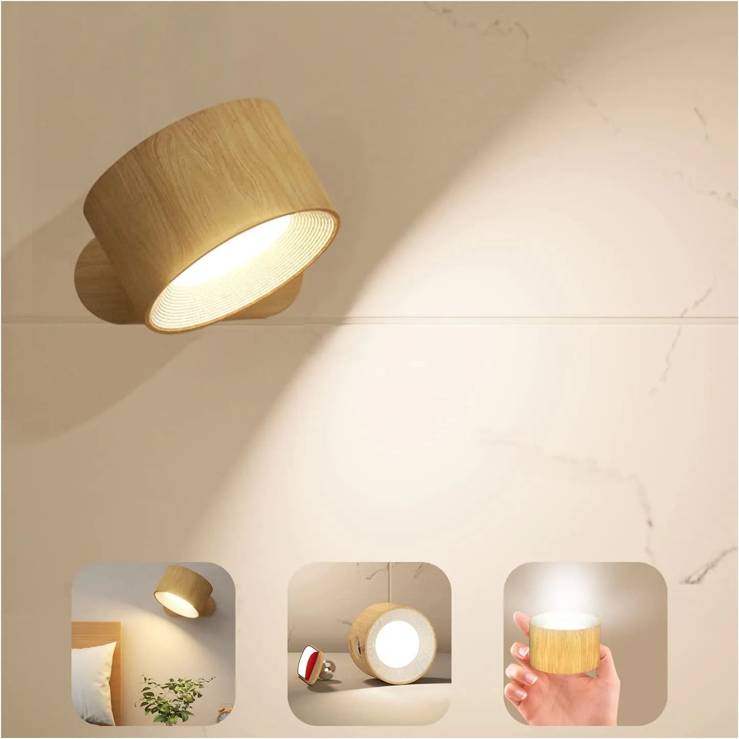 Orbitalux | Wireless Wall Sconce with 360° Flexibility