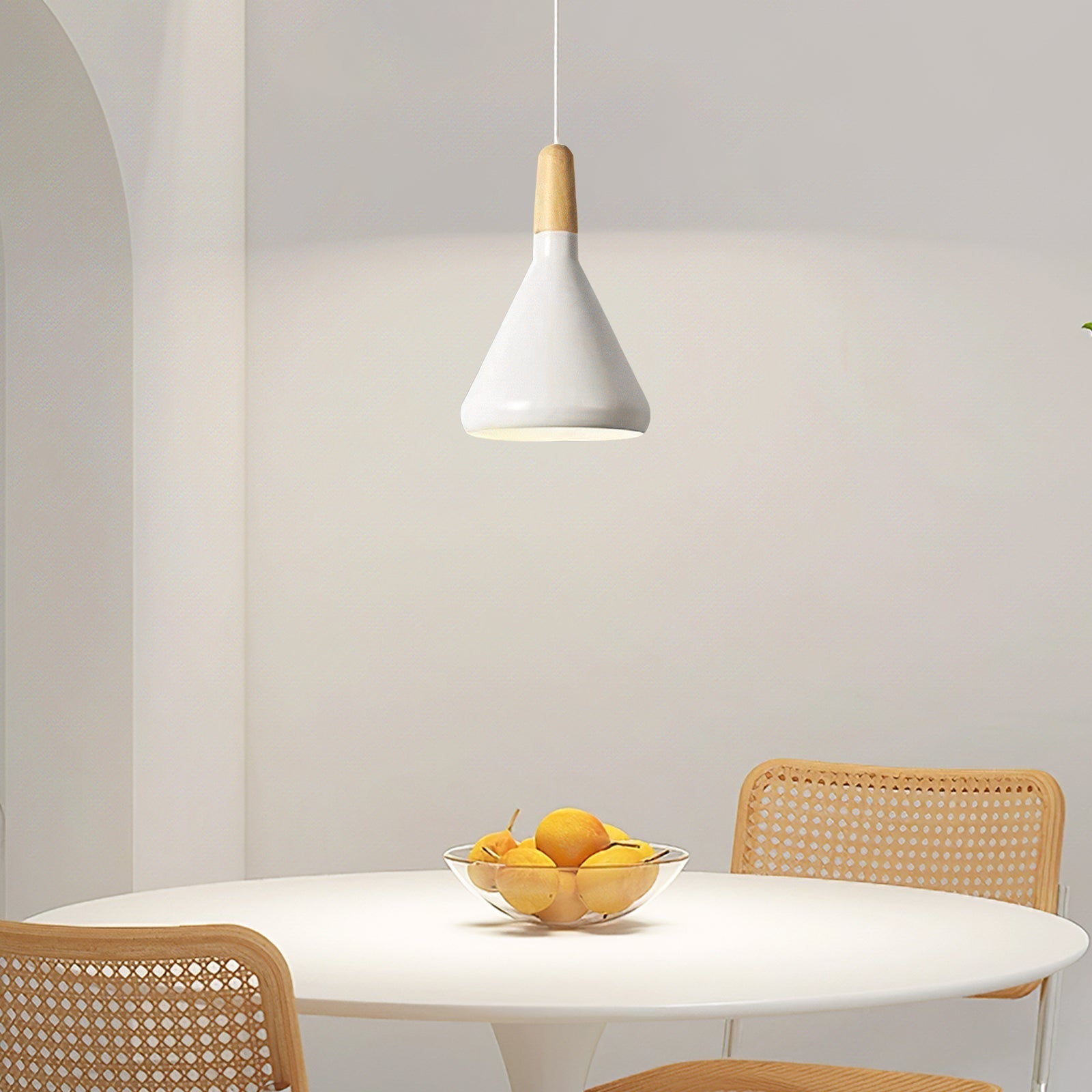 Pastel-colored pendant lamp