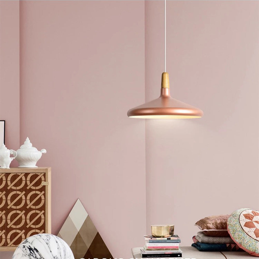 Pastel-colored pendant lamp