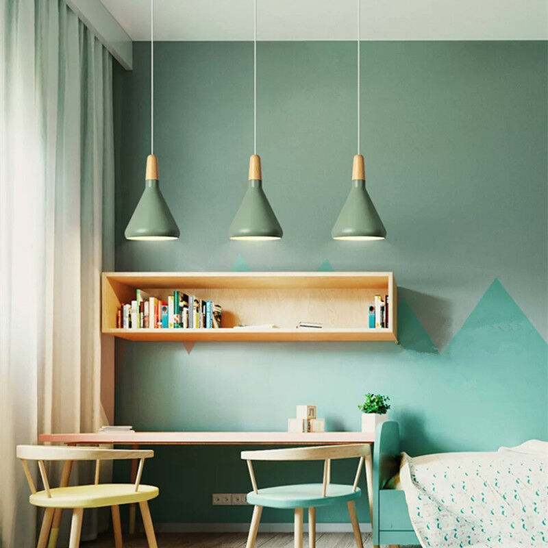 Pastel-colored pendant lamp