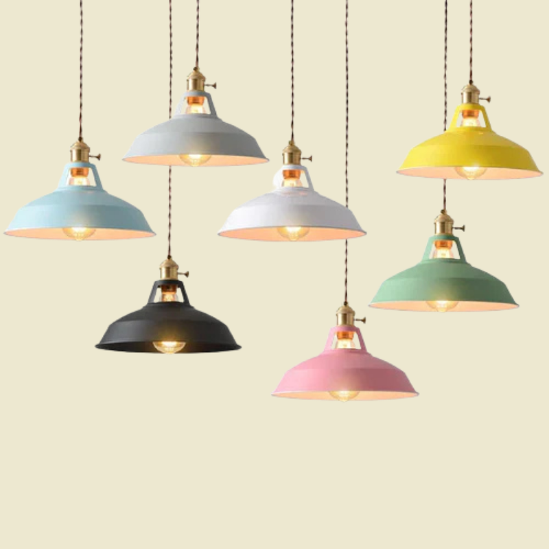 Pasteluxe | Lampada a sospensione vintage