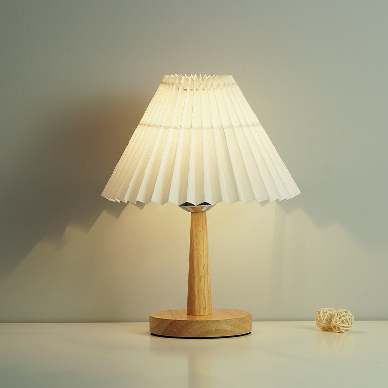 PleatGlow | Nordic LED Table Lamp for Bedroom & Desk 0