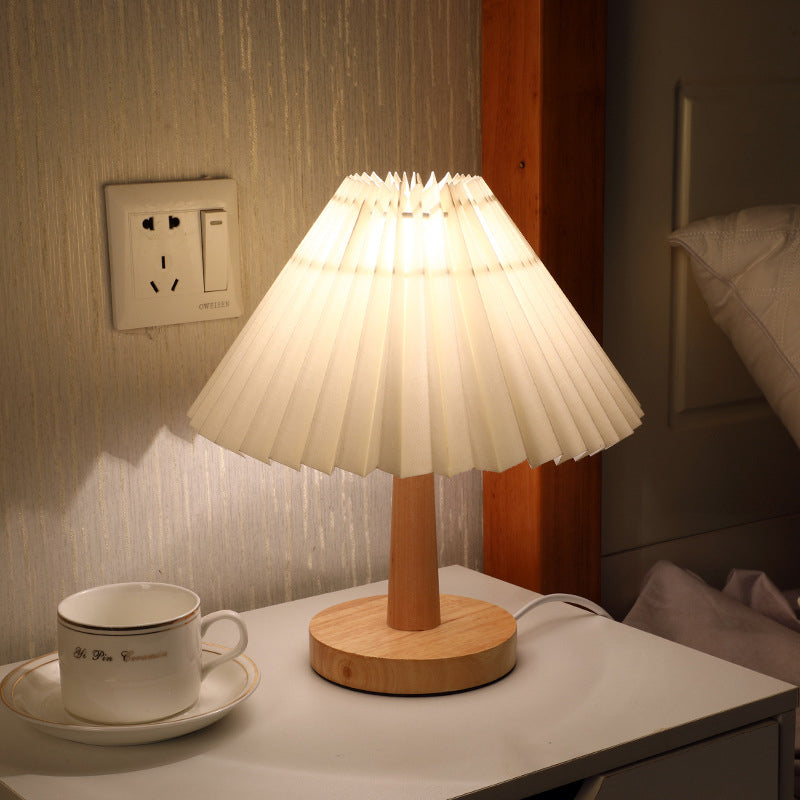 PleatGlow | Nordic LED Table Lamp for Bedroom & Desk 1
