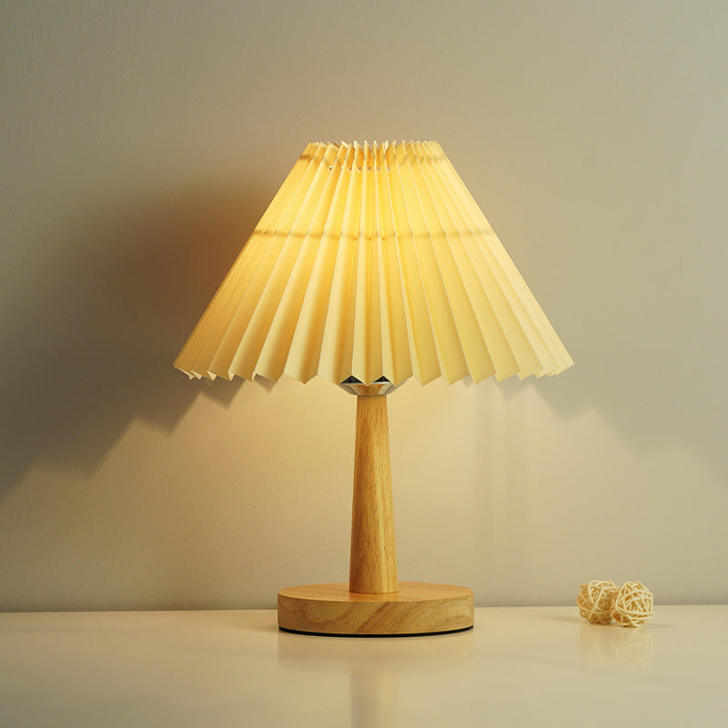 PleatGlow | Nordic LED Table Lamp for Bedroom & Desk 2