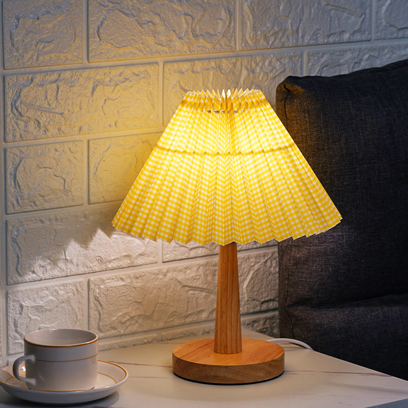 PleatGlow | Nordic LED Table Lamp for Bedroom & Desk 3