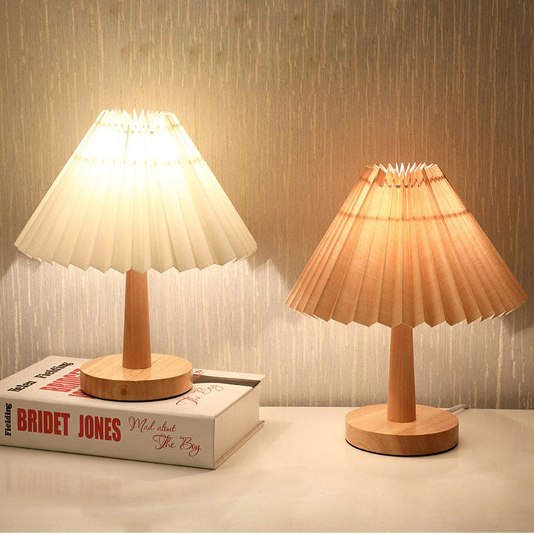 PleatGlow | Nordic LED Table Lamp for Bedroom & Desk 4