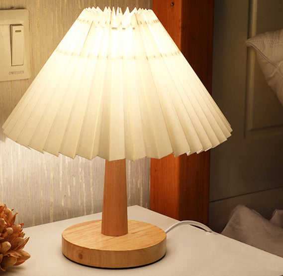 PleatGlow | Nordic LED Table Lamp for Bedroom & Desk 6