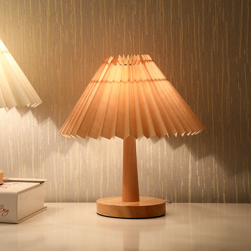 PleatGlow | Nordic LED Table Lamp for Bedroom & Desk 7