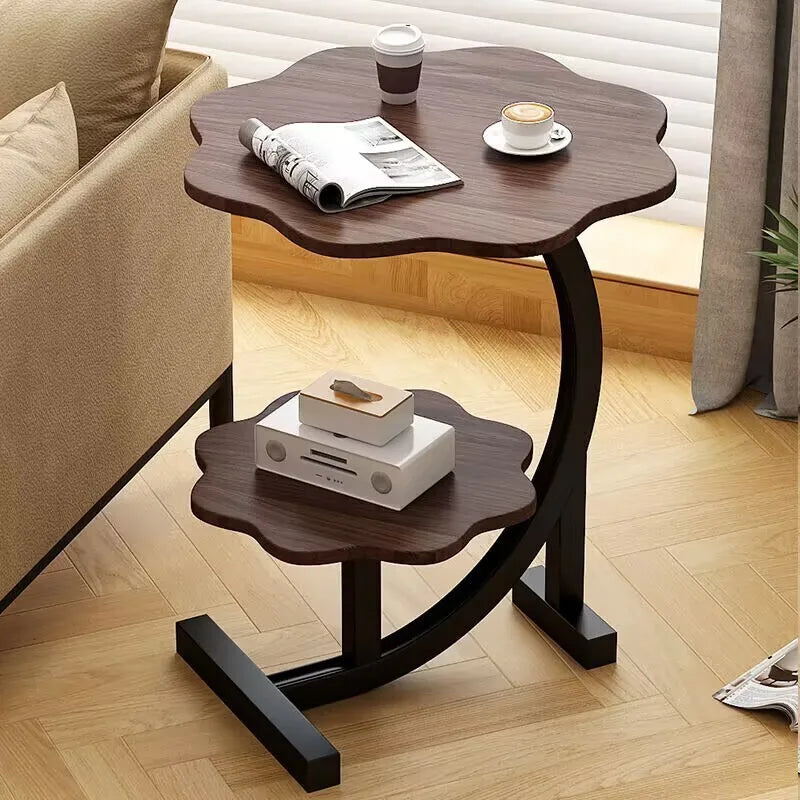 Portable Two-Tier Mini Side Table