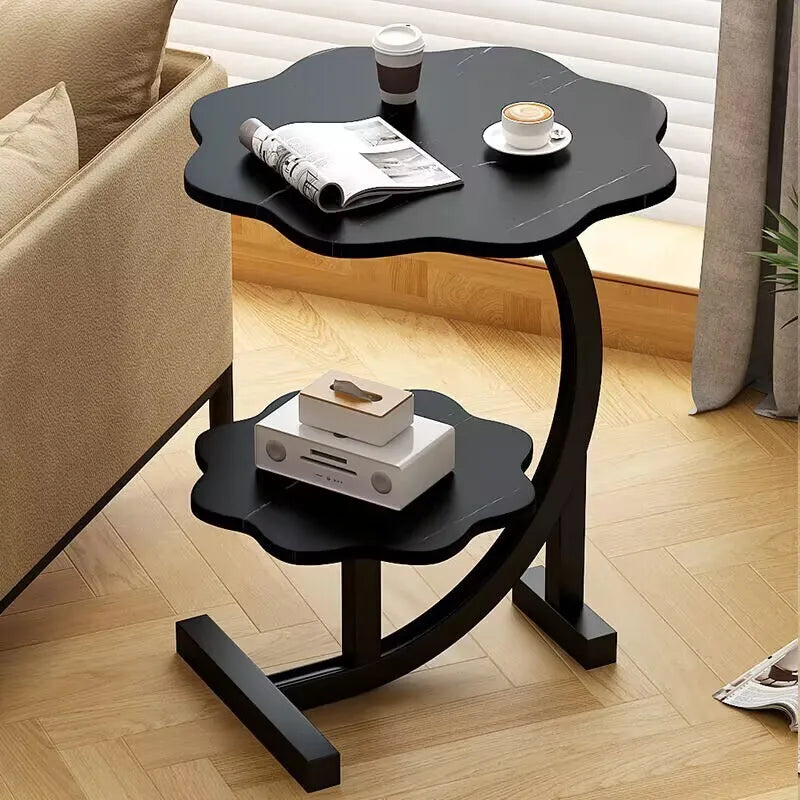 Portable Two-Tier Mini Side Table
