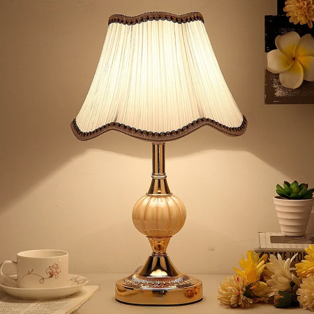 QuixyGlow | Lámpara de mesa vintage