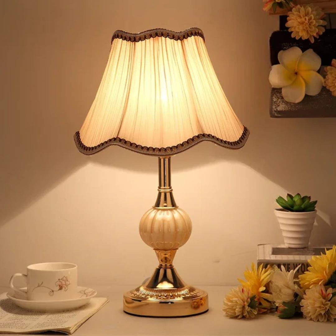 QuixyGlow | Lámpara de mesa vintage