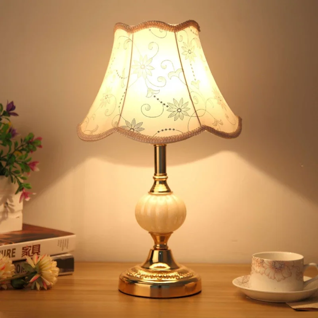 QuixyGlow | Lámpara de mesa vintage