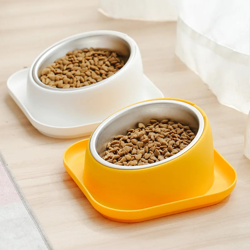 Comederos elevados para gatos con base antideslizante