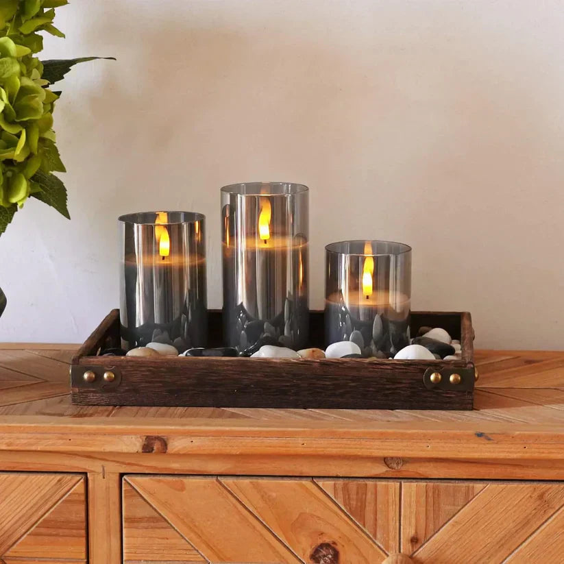Juego de Velas LED Realistas Sin Llama