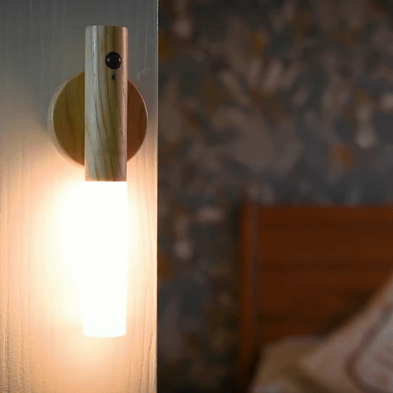 Luz nocturna recargable con sensor de movimiento LED