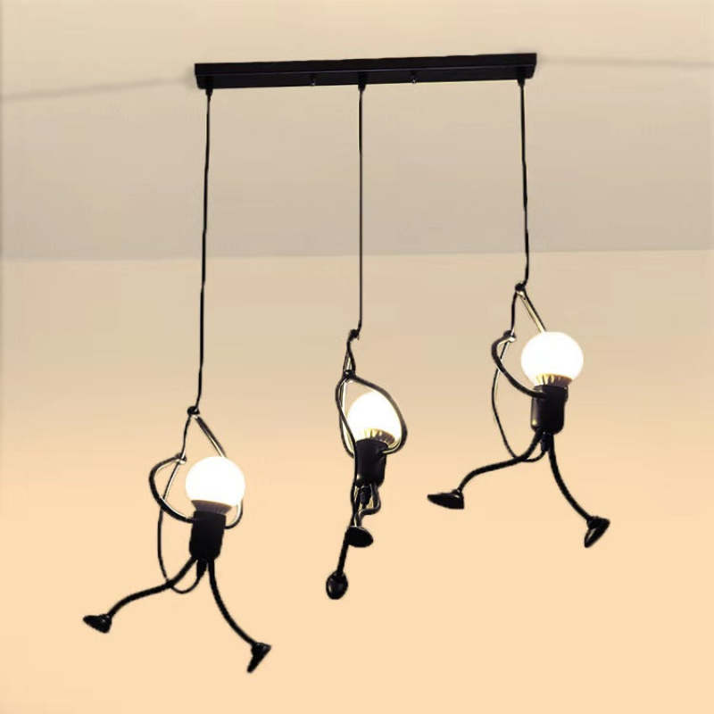 Retro Iron Man hanging lamp
