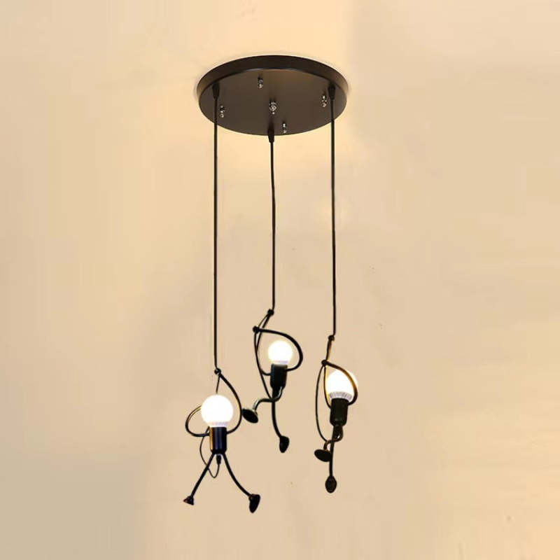 Retro Iron Man hanging lamp
