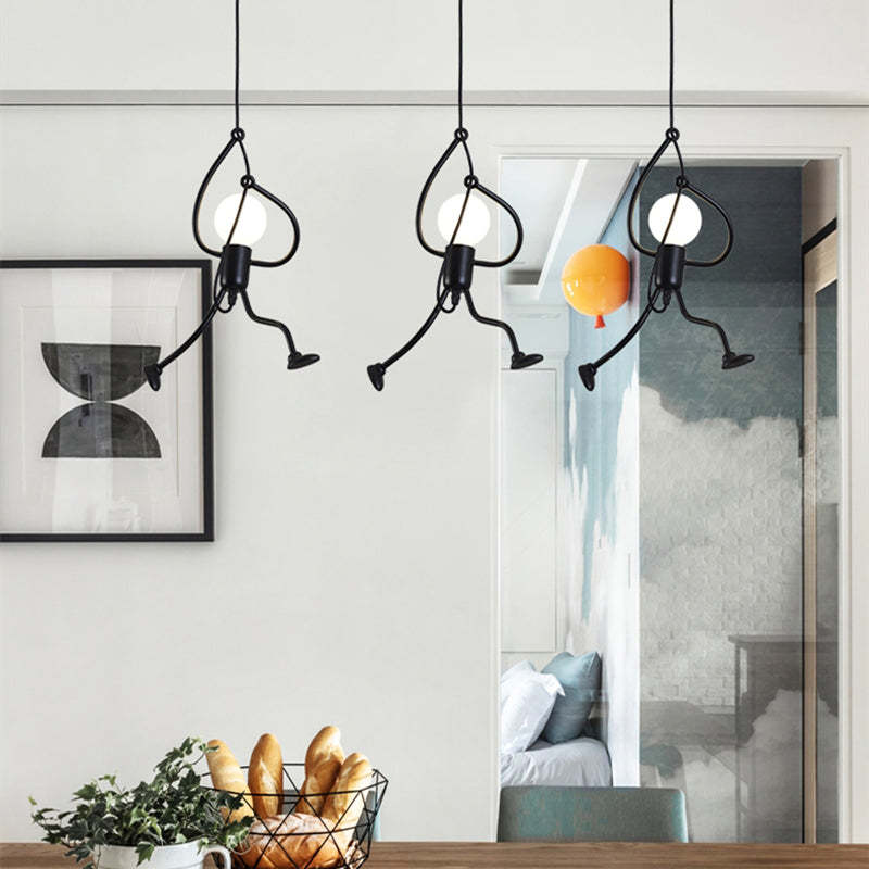 Retro Iron Man hanging lamp