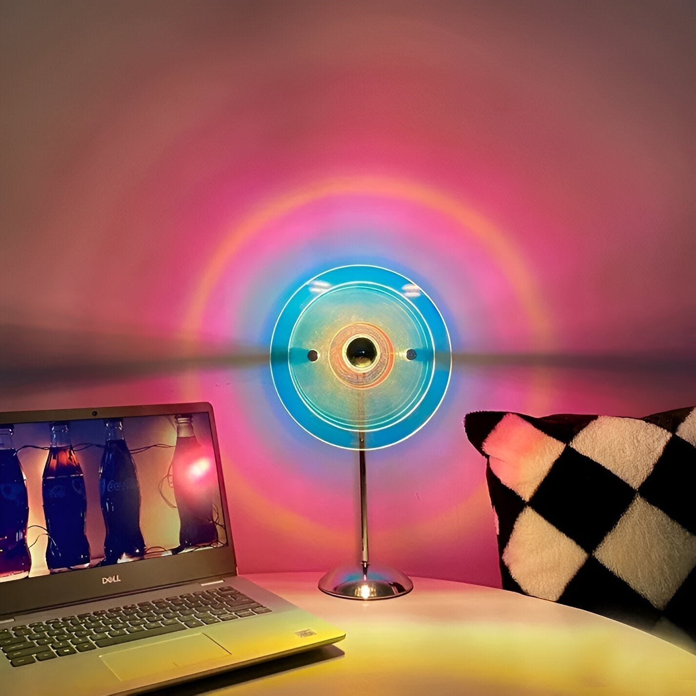 Lámpara de mesa LED Retro Disc