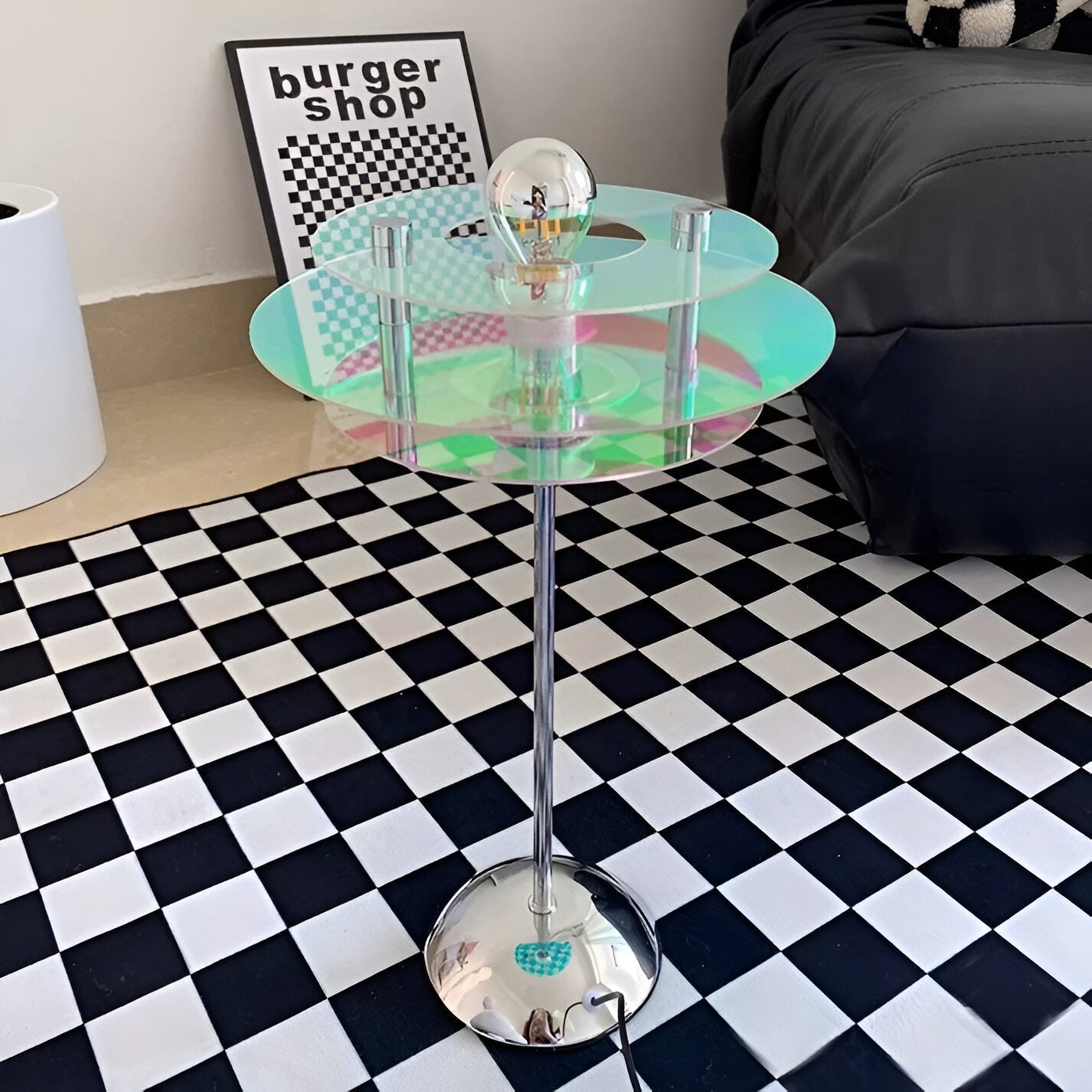 Lámpara de mesa LED Retro Disc