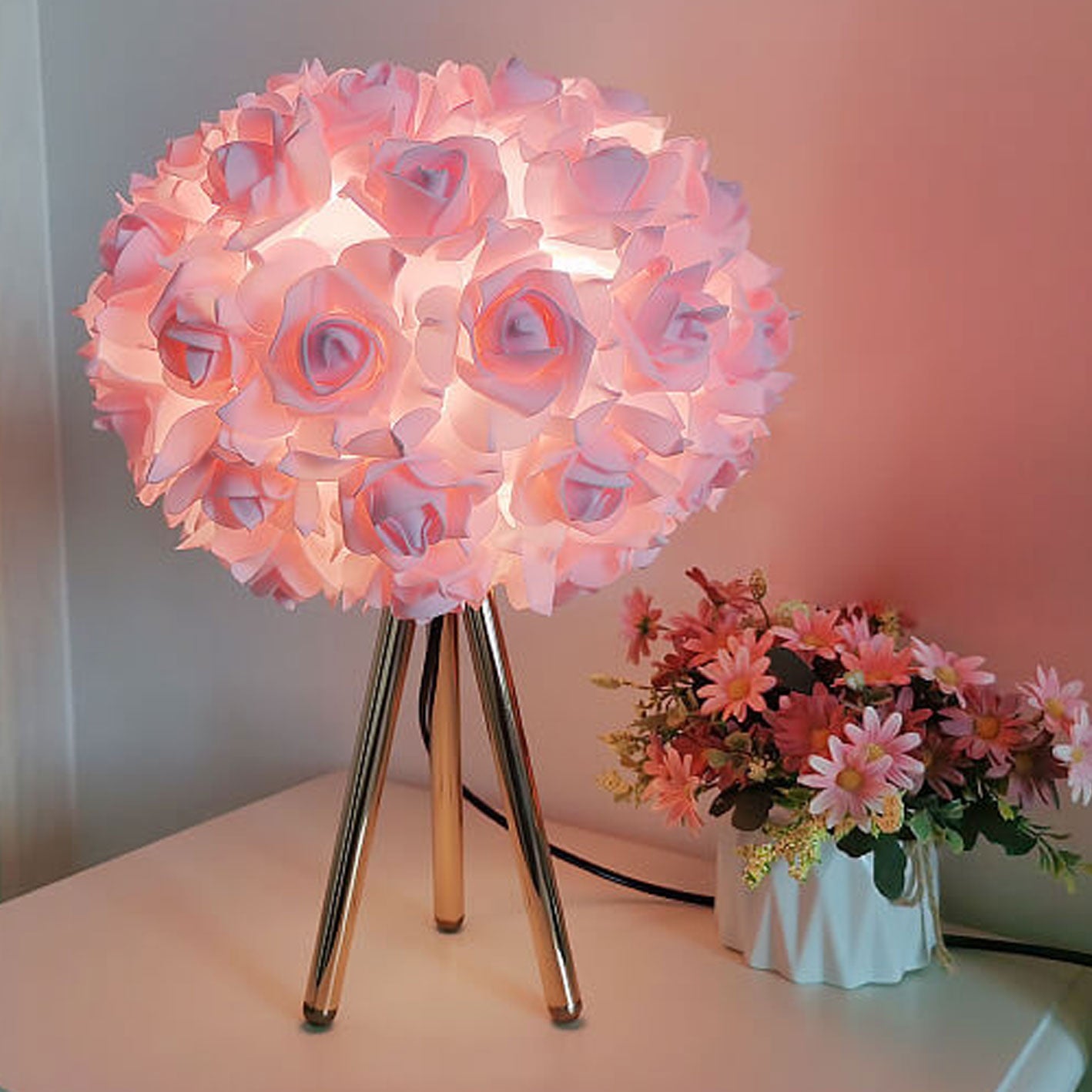 Roselume | LED Table Lamp for Bedroom & Living Room Decor 0