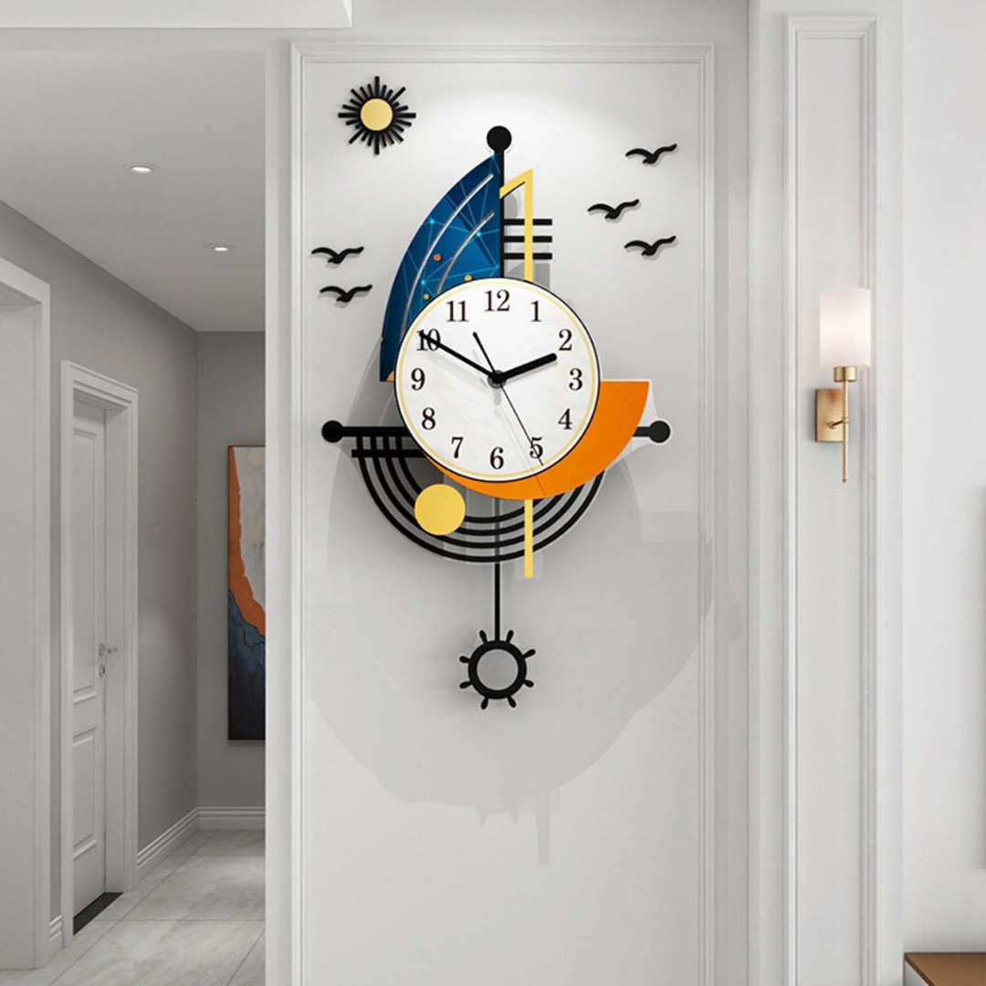 Sailora | Large Modern Wall Clock Decor 4