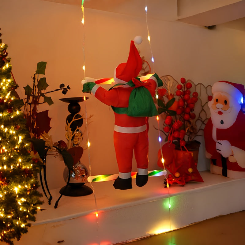 Santaluxe | Outdoor Christmas Decorations - Climbing Santa with LED Lights 3