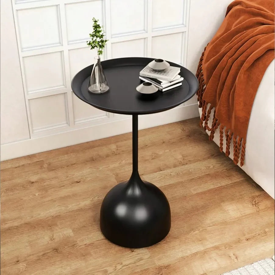 Scandinavian Round Metal Side Table