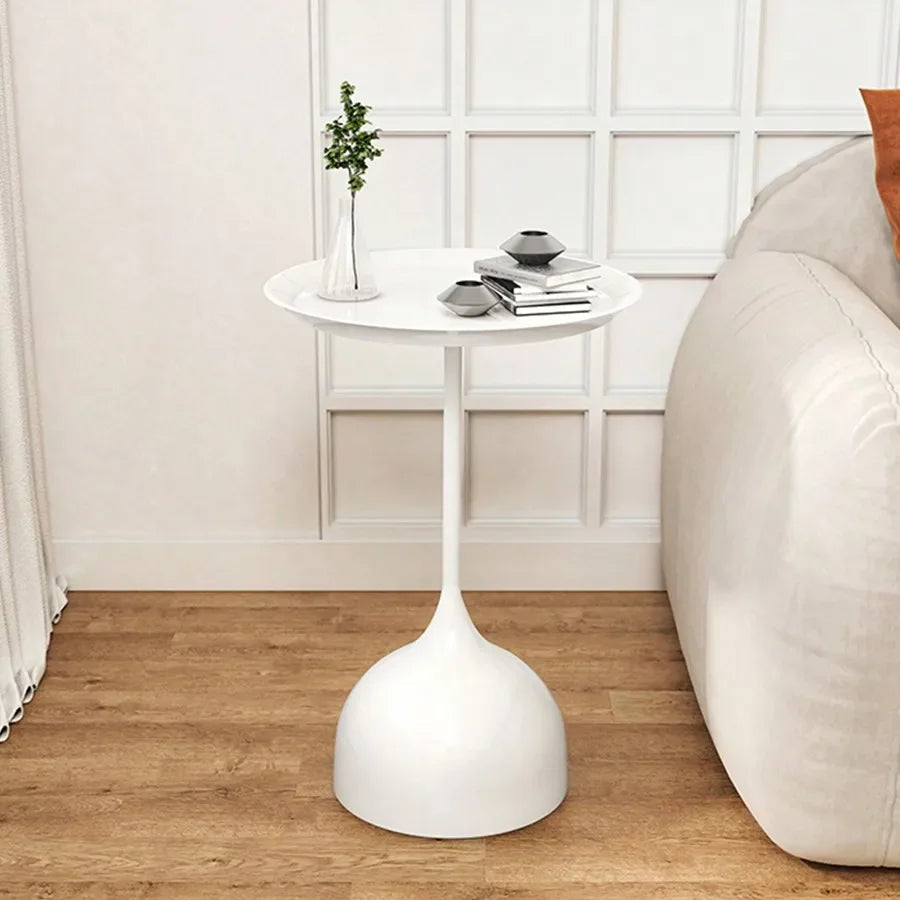 Scandinavian Round Metal Side Table